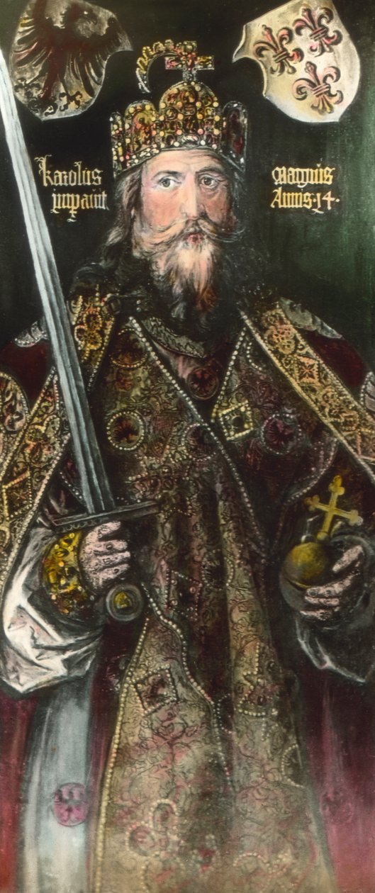 Imperador Carlos Magno, pós-colorido, c. 1925 de Unbekannter Künstler