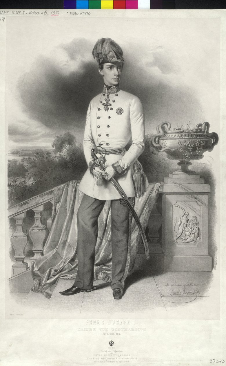 Imperador da Áustria Franz Joseph I de Unbekannter Künstler