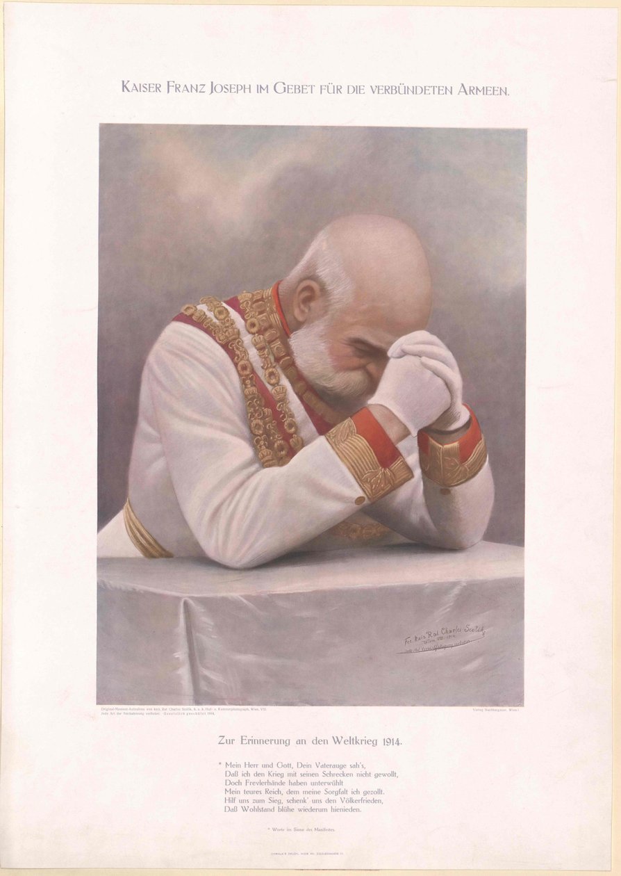 Imperador da Áustria Franz Joseph I de Unbekannter Künstler