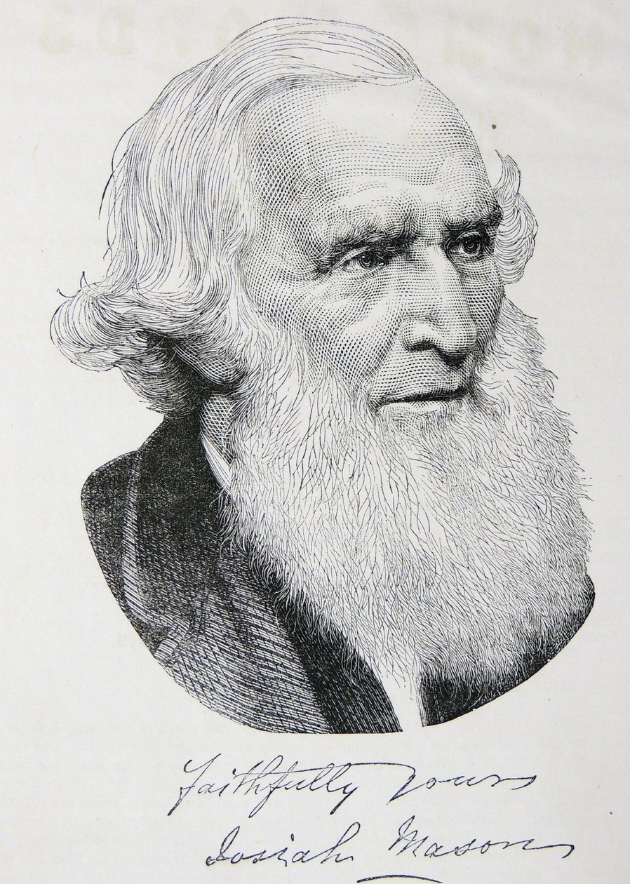 Gravura de Josiah Mason de Unbekannter Künstler