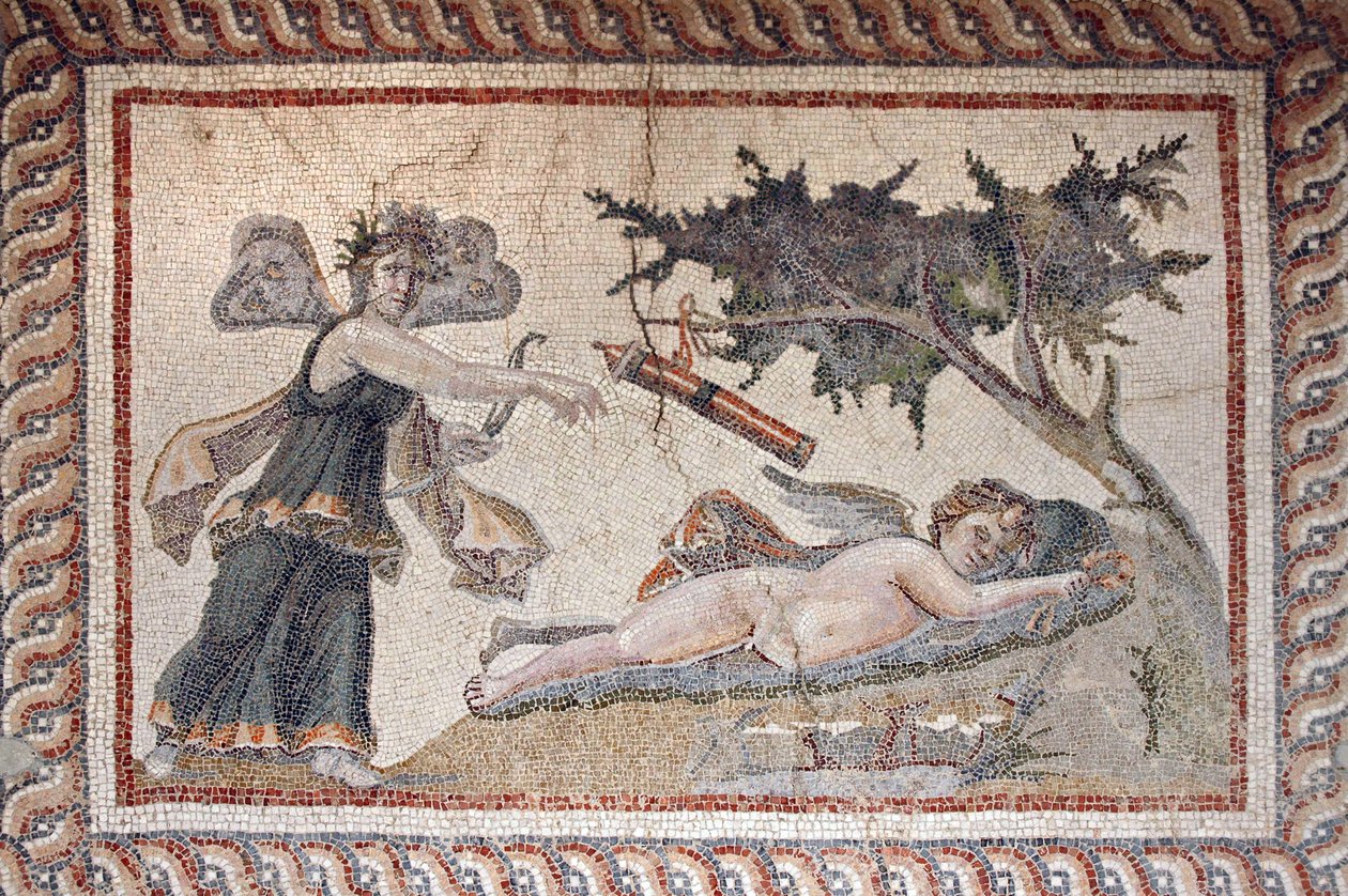 Eros e Psyche Mosaic, de Samandegi, Turquia de Unbekannt