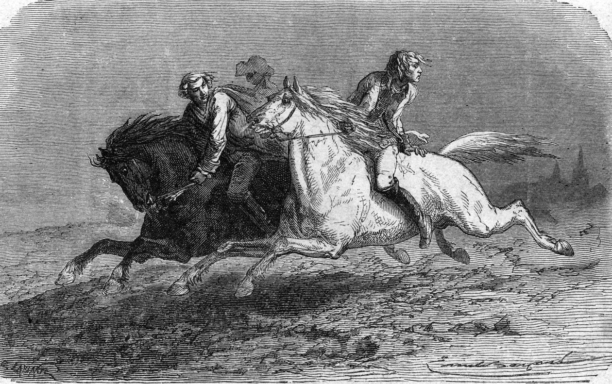 Fuga de Frederic de Trenck da fortaleza de Glatz na Polónia (1746) de Unbekannter Künstler