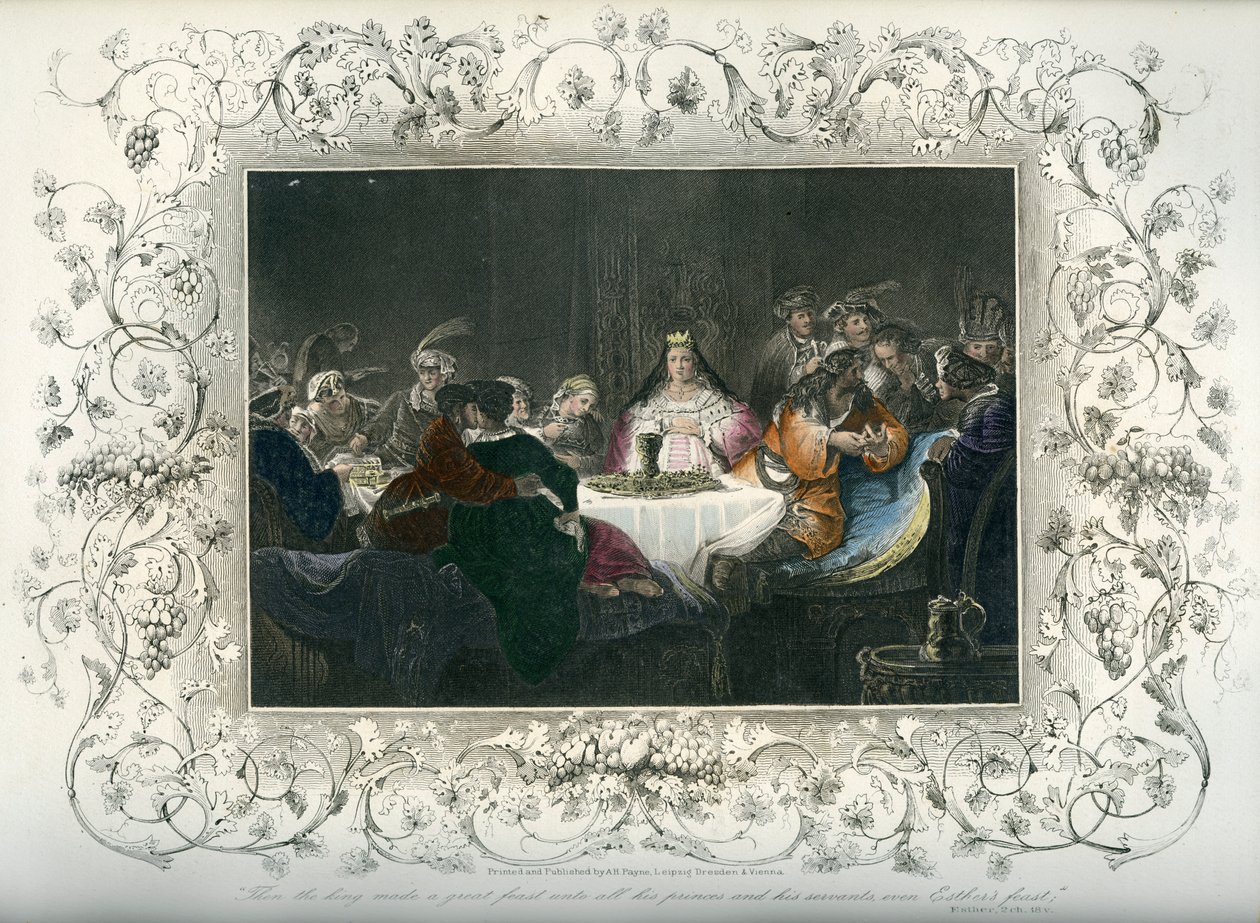 A festa de Ester - Bíblia de Unbekannter Künstler
