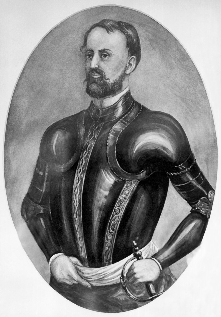 Explorer Hernando De Soto (engraving) de Unbekannt