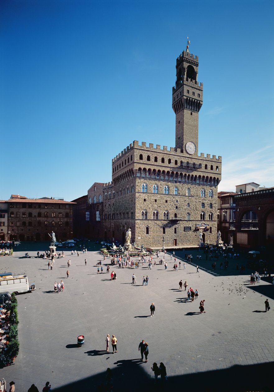 Exterior do Palazzo Vecchio desenhado por Arnolfo di Cambio de Unbekannt