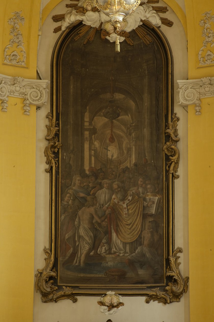 FRANÇA. GRANDE ORIENTE. MURTHE-AND-MOSELLE. Luneville. Igreja de São Tiago. Pintura de Jean Girardet no coro. Arte barroca. Arquitectura. Fotografia de Unbekannt