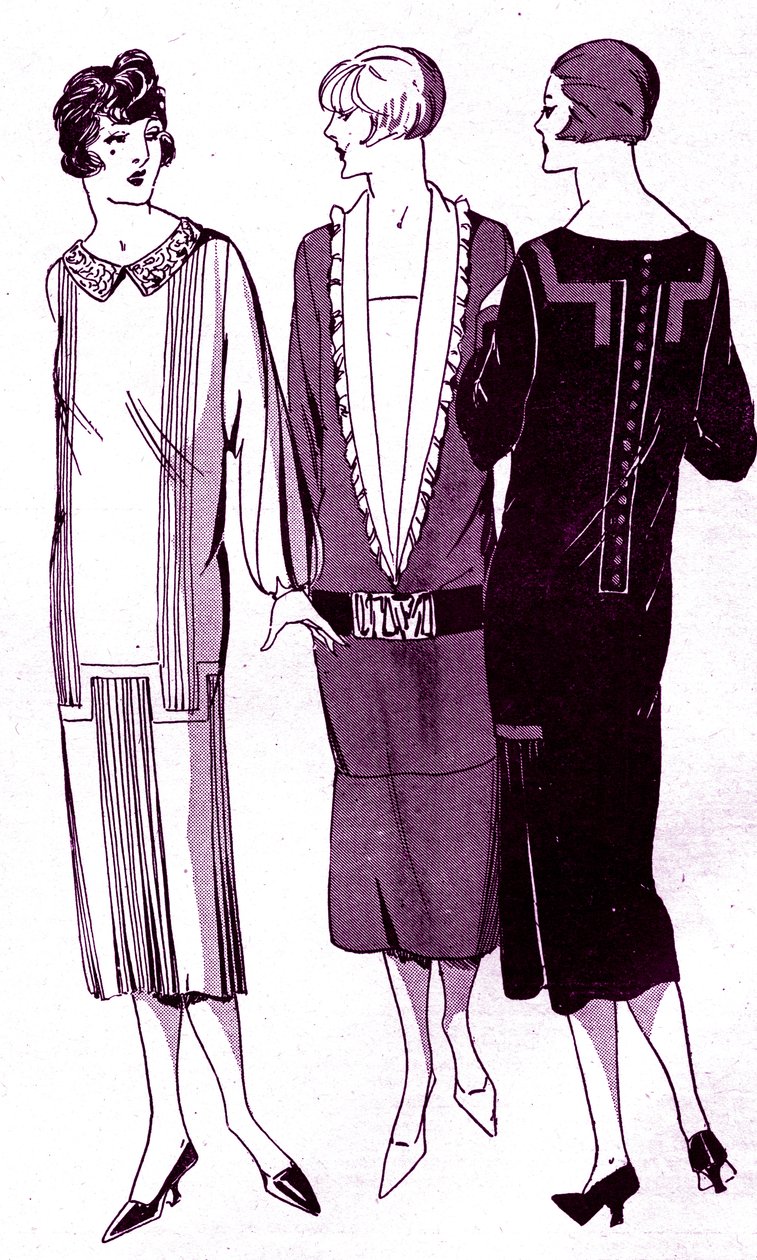 Moda: vestidos em maio de 1925 de Unbekannter Künstler