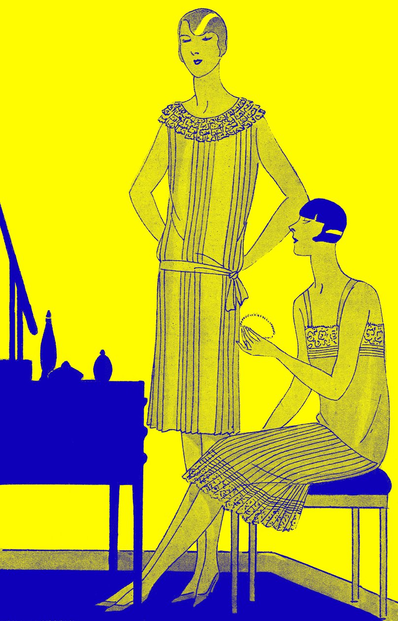 Moda: lingerie na primavera de 1928 de Unbekannter Künstler