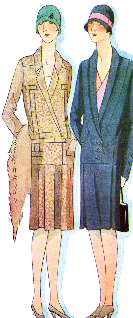 Moda: fatos na primavera de 1928 de Unbekannter Künstler