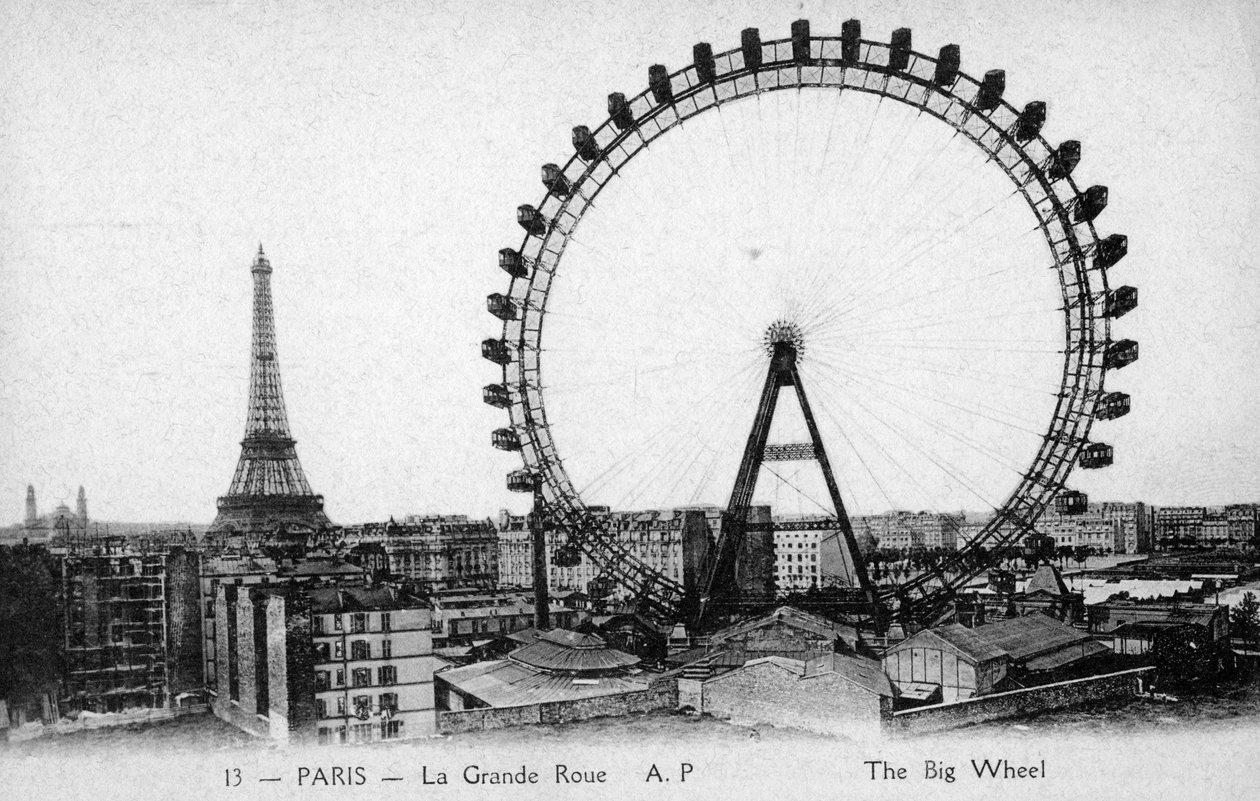 Roda gigante, Paris - Exposição Universal de 1900 de Unbekannter Künstler