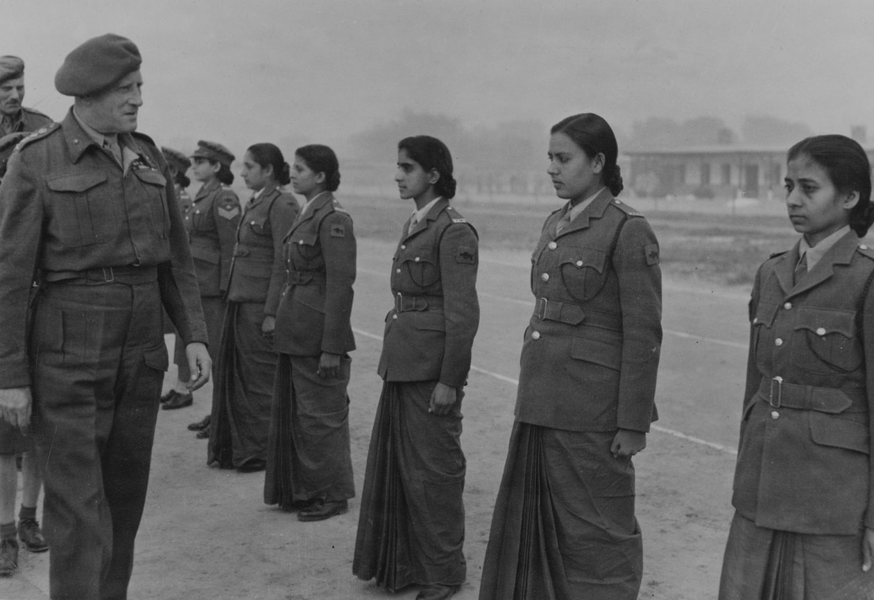 Marechal de Campo Sir Claude Auchinleck Inspecting Members of the Women
