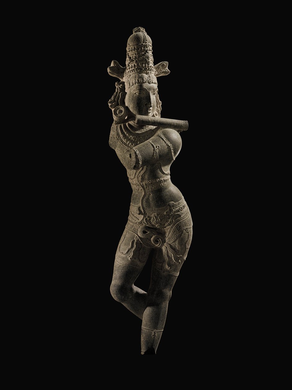 Figura de Venugopala, sul da Índia, final de Chola - início do período Vijayanagar, final do século XIII - início do século XIV de Unbekannt