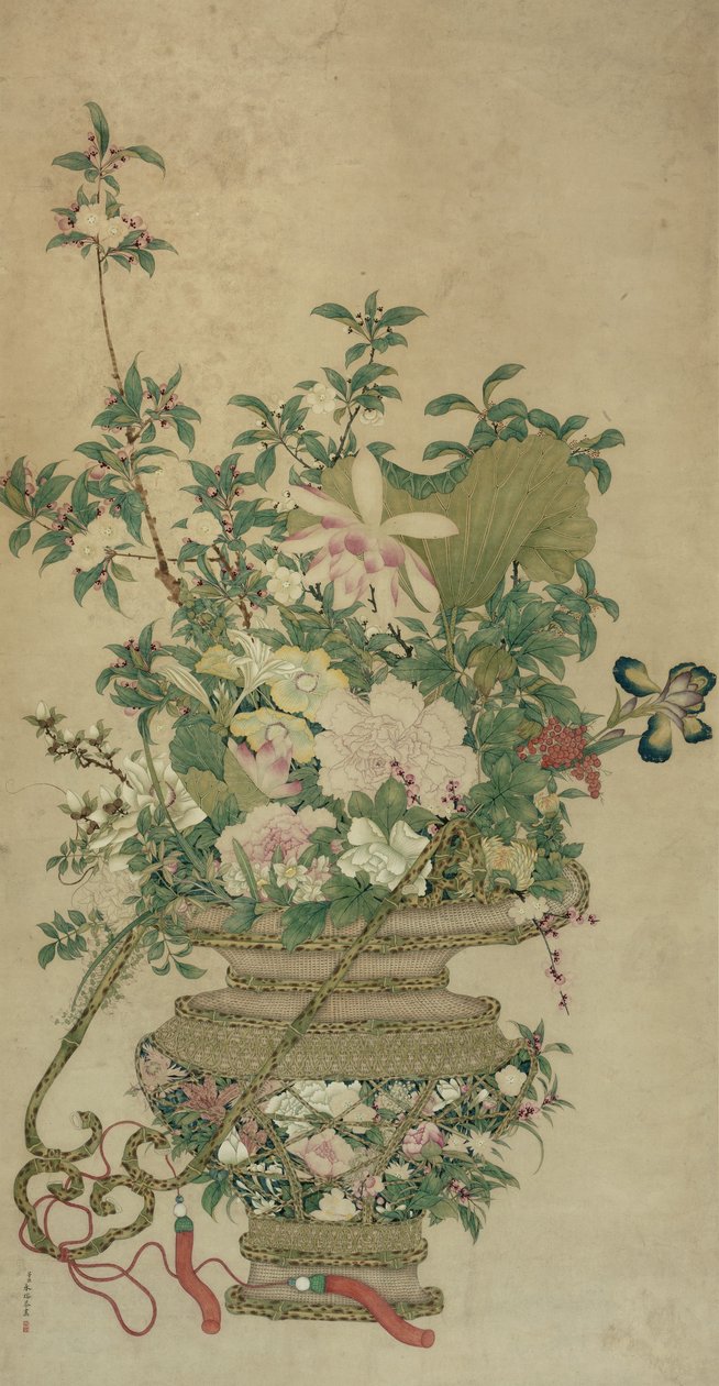 Flores das Quatro Estações, Dinastia Qing, Século XVIII-XIX de Unbekannt
