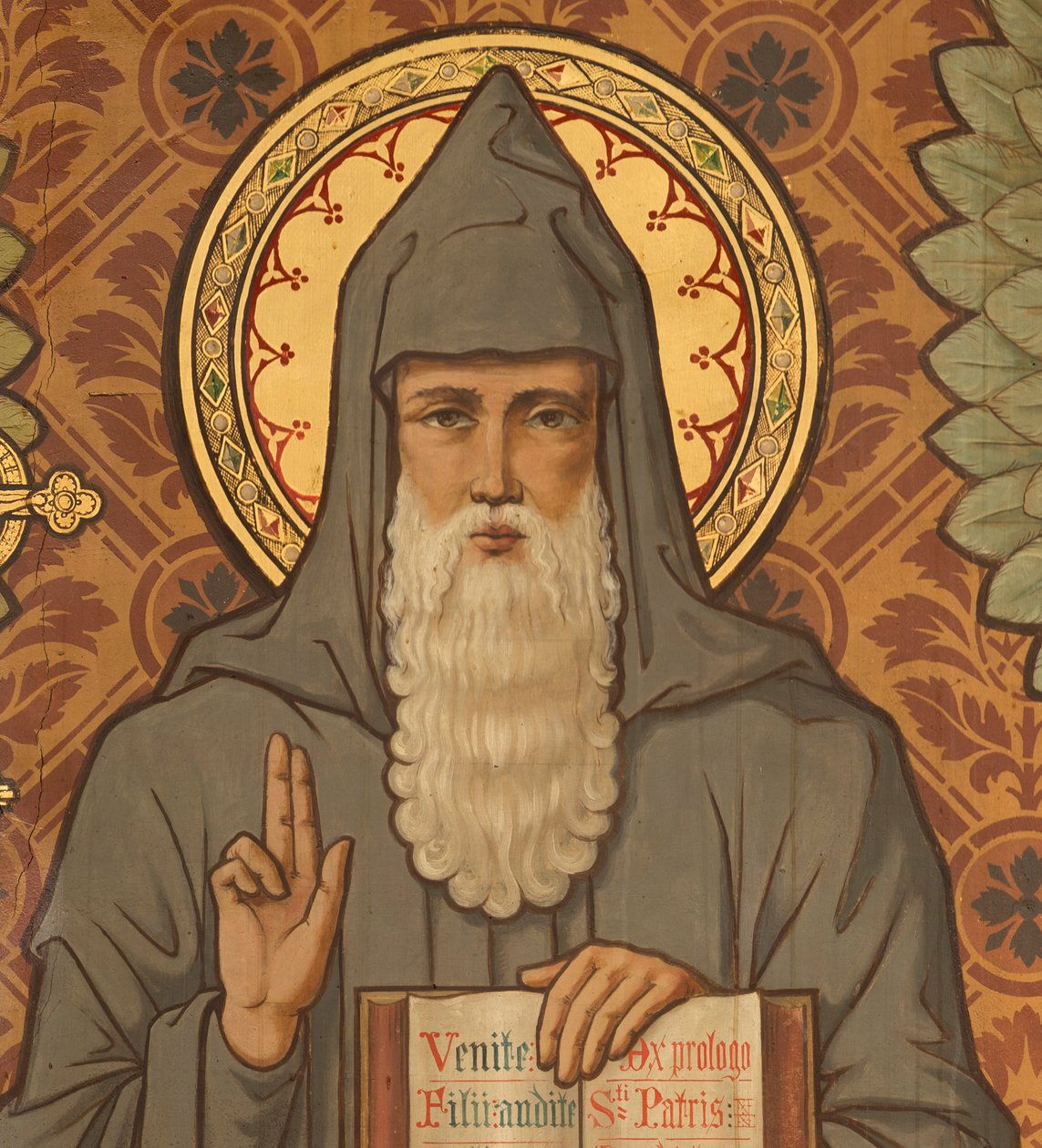 Antiga abadia. Pinturas murais. Louis Bert de l