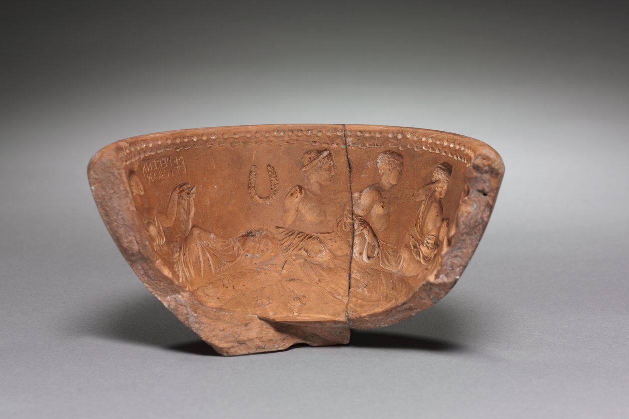Fragmento de um molde, período Augustan, 27 aC-14 dC de Unbekannt