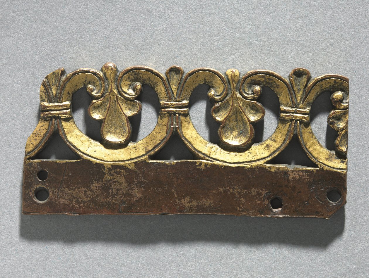 Fragmento de uma crista ornamental de um santuário de relicário, c.1165-1180 de Unbekannt