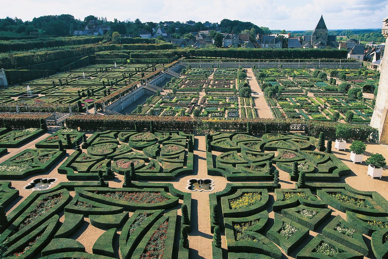 França, Centro, Vale do Loire, Jardins do Castelo de Villandry, Jardins de Benjamin Baud