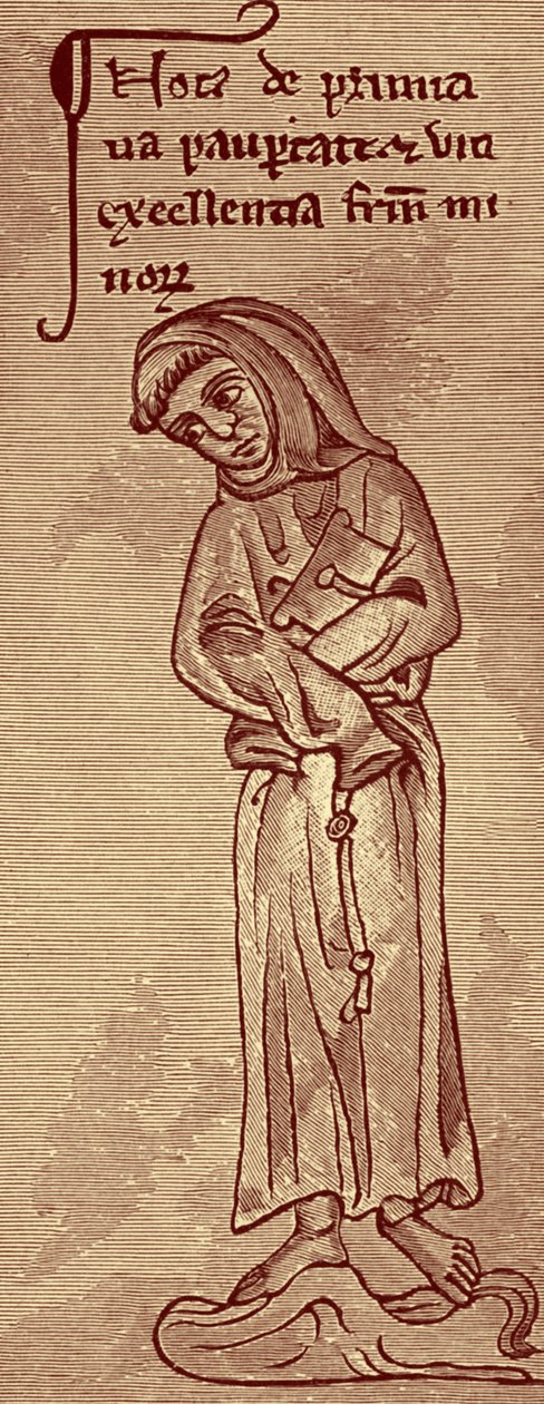 Franciscano - a partir de desenho de Matthew Paris de Unbekannter Künstler