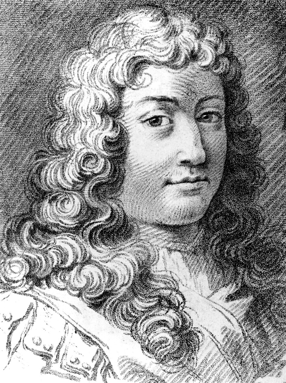 François de La Rochefoucauld (1613-1680) autor e moralista francês, gravura de Unbekannter Künstler