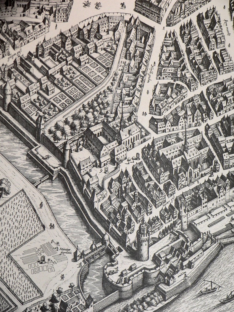 Mosteiro carmelita de Frankfurt 1628 de Unbekannter Künstler