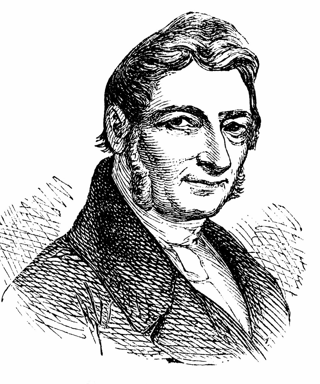 Franz Xaver Gabelsberger (1789-1849) inventor de um sistema de estenografia de Unbekannter Künstler