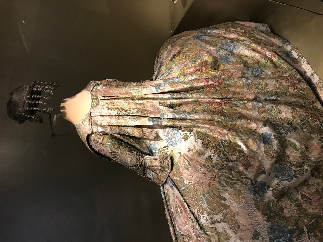 Vestido francês com pregas Watteau, 1730-1750 de Unbekannter Künstler