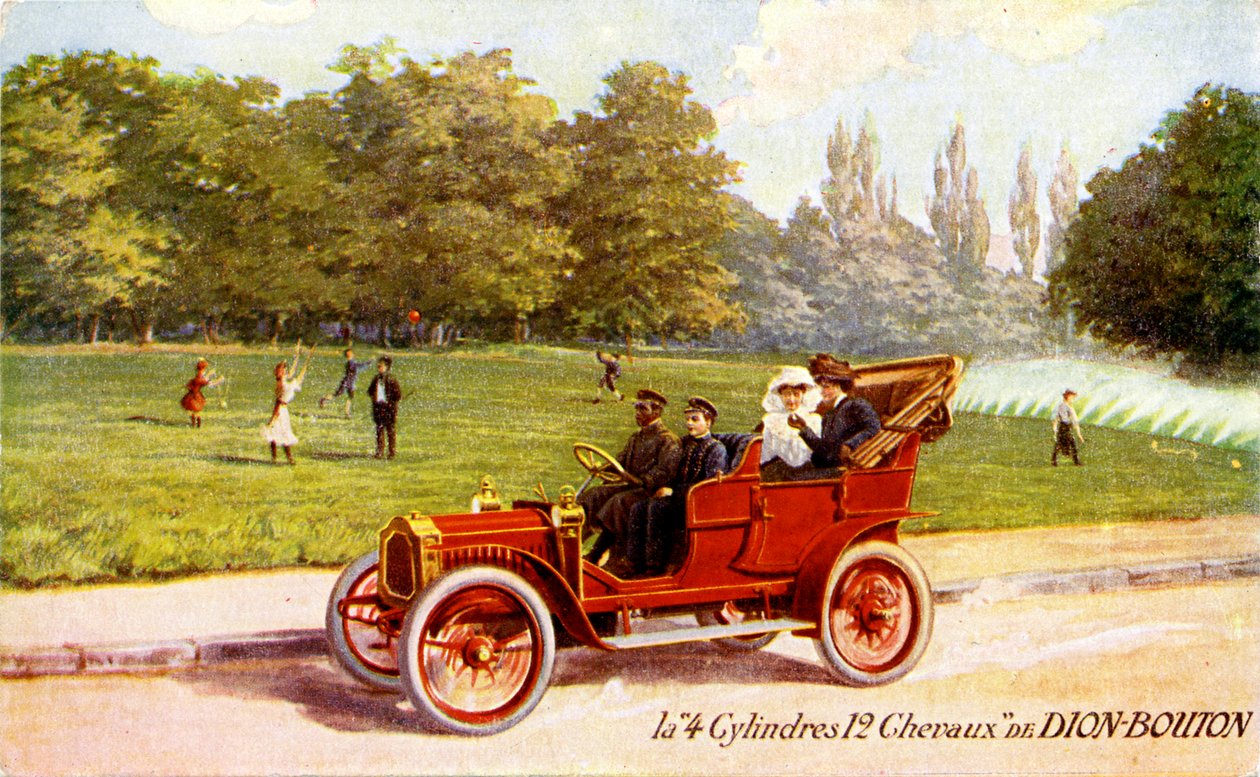 Anúncio francês do automóvel De Dion-Bouton, c. 1904 de Unbekannter Künstler