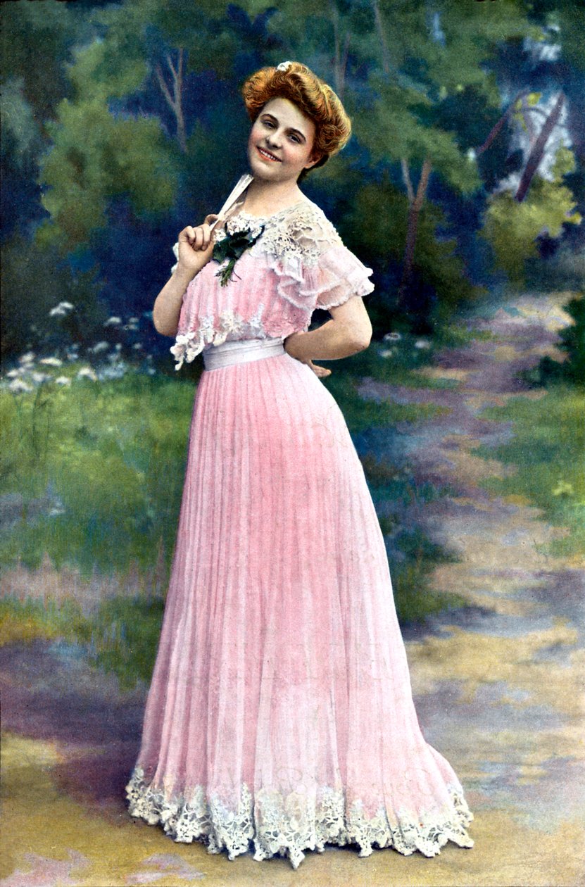 A moda francesa em 1902 (gravura) de Unbekannter Künstler