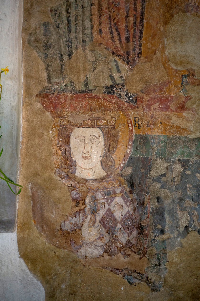 Fresco na Igreja de Santa Maria Assunta, Arqua Petrarca, Veneto, Itália (foto) de Leopold Blonder