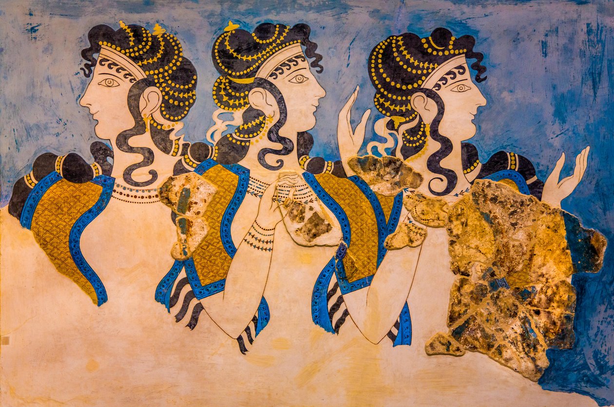 Fresco dos três (foto) de Unbekannter Künstler