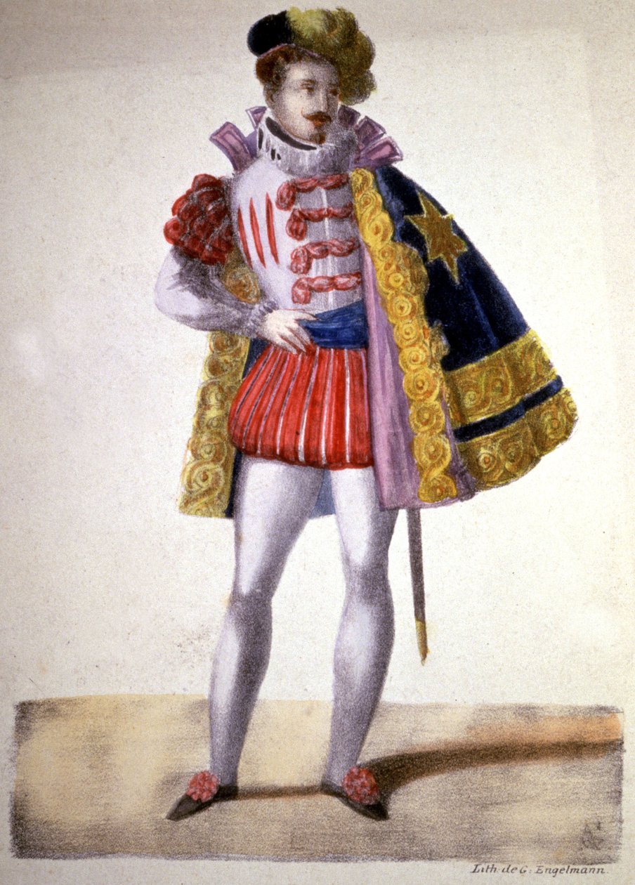 Garcia como Don juan na ópera de Mozart, c.1840-1850 (litografia) de Unbekannter Künstler