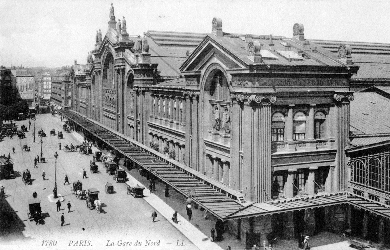 Gare du Nord, Paris, c. 1900 de Unbekannter Künstler