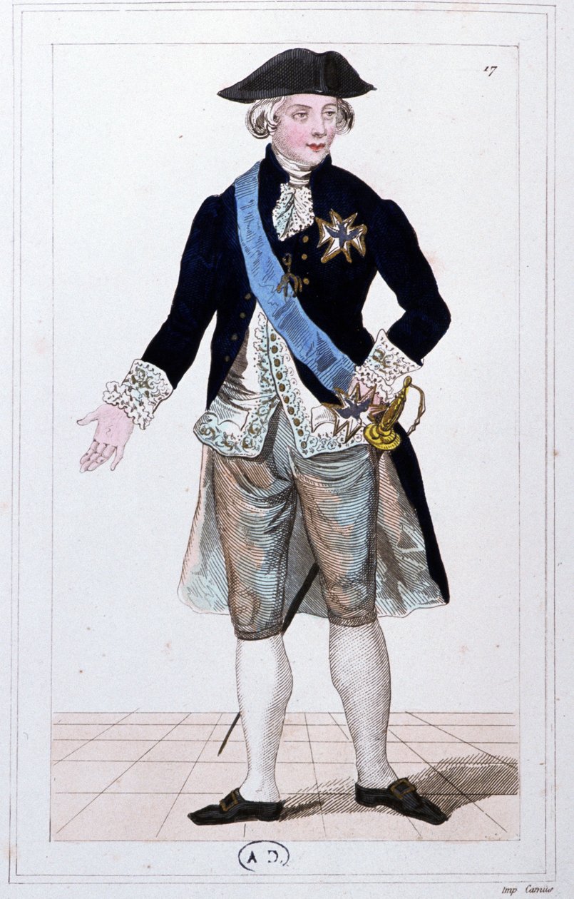 General Lafayette comandante da guarda nacional, c. 1810 (gravura) de Unbekannter Künstler