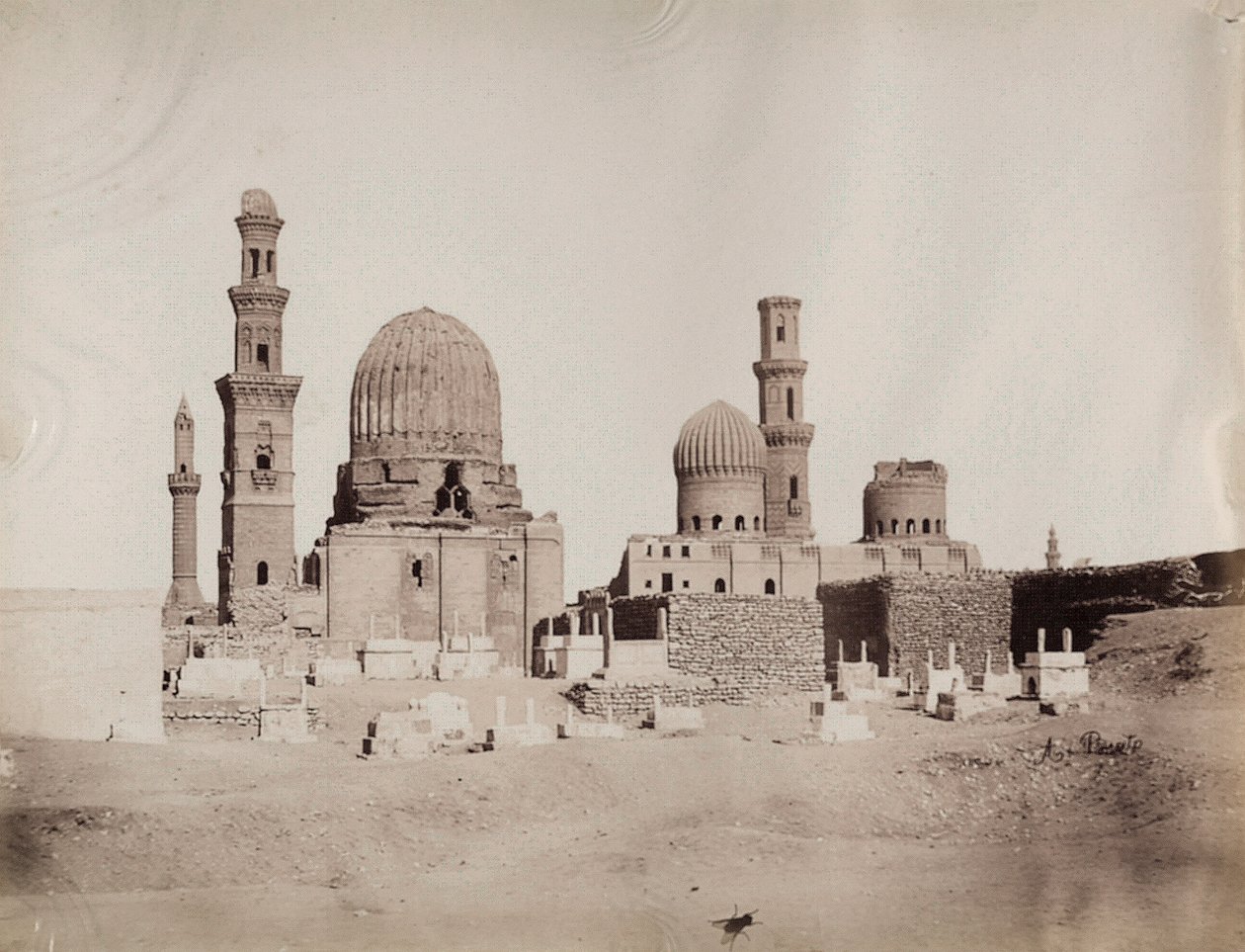 Vista geral dos túmulos dos Mamelucos, Cairo de Unbekannter Künstler
