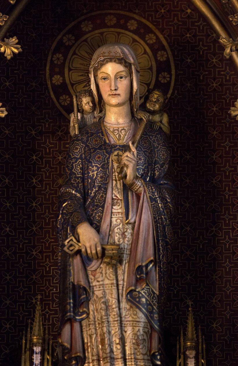 Genevieve, a padroeira de Paris. Igreja Saint Etienne du Mont, Paris 2020 de Unbekannter Künstler