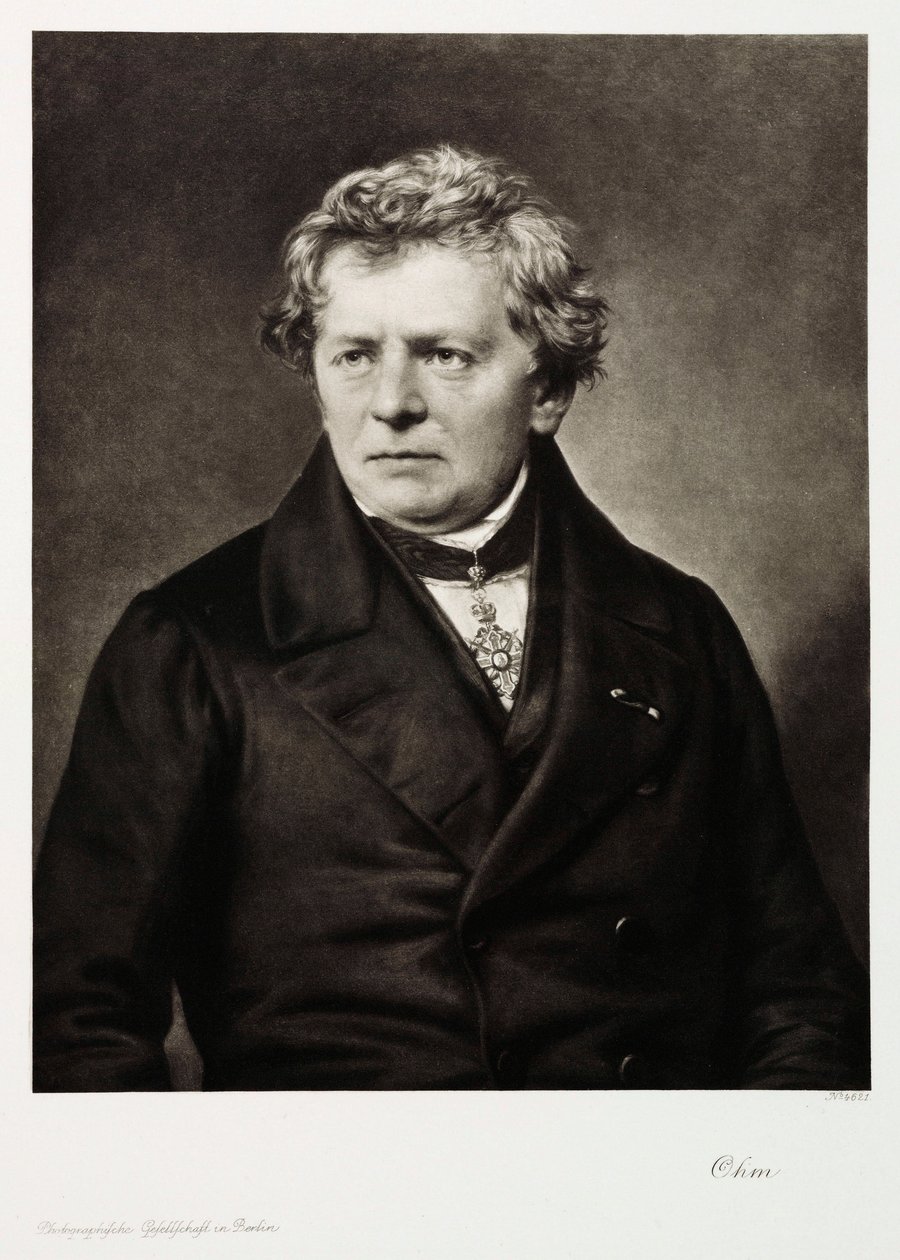 Georg Simon Ohm, físico alemão, c 1840 de Unbekannt
