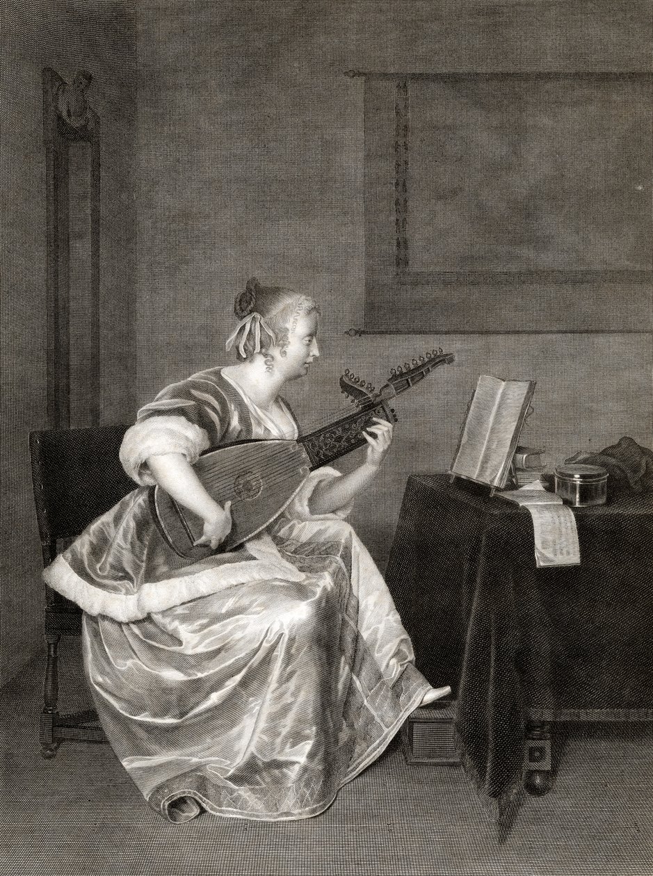 Gerard Ter Borch, "Estudante de Bandolim. de Unbekannt