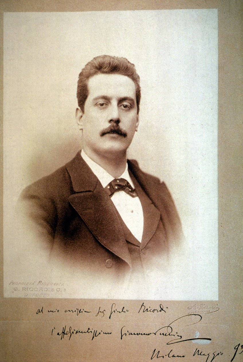 Giacomo Puccini (1858-1924), em 1893. de Unbekannt