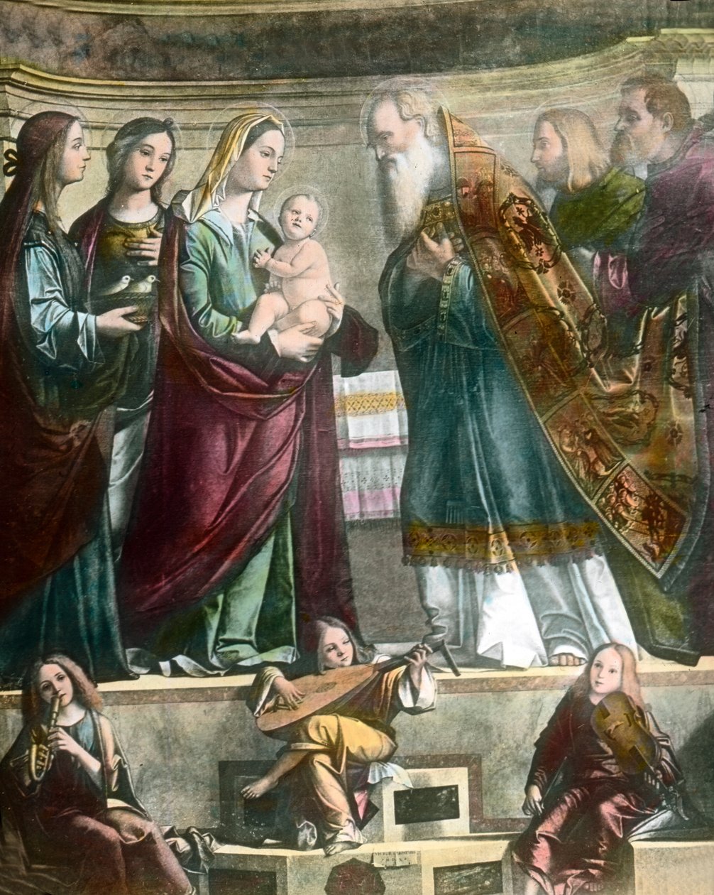 Goethe viaja para Veneza, onde se encontra a pintura de Santa Maria mostrando Jesus no templo, da autoria de Carpaccio de Unbekannter Künstler