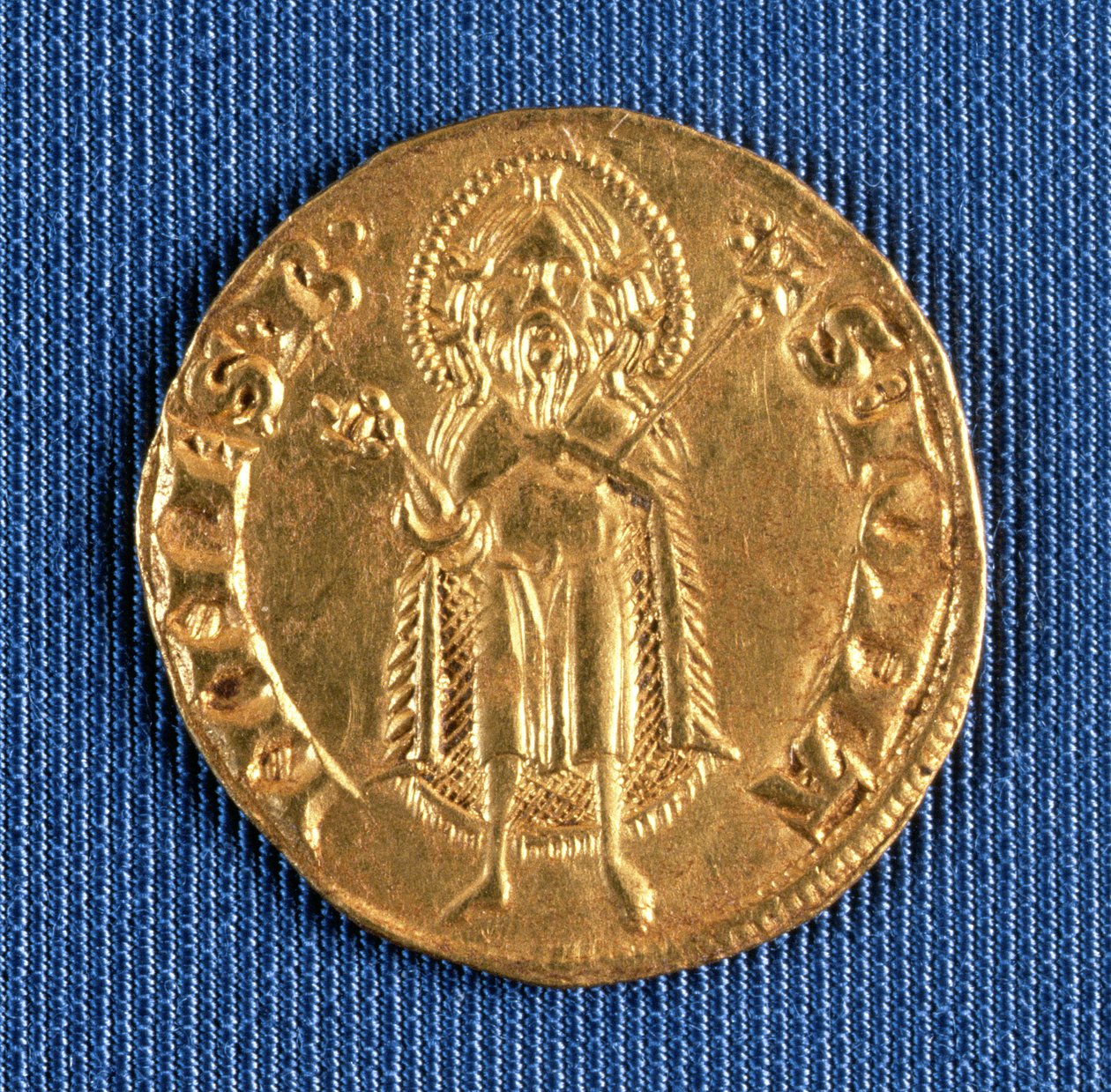 Moeda de ouro, com São João Baptista de Unbekannt