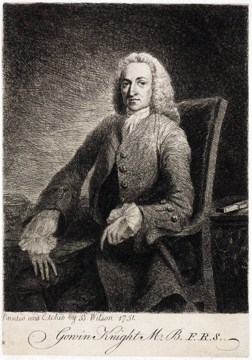 Gowin Knight, cientista, c 1751 de Unbekannt