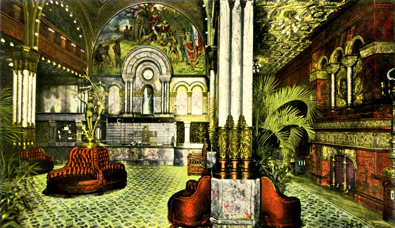 Grand Foyer, Hotel Netherland, Nova Iorque, EUA de Unbekannter Künstler