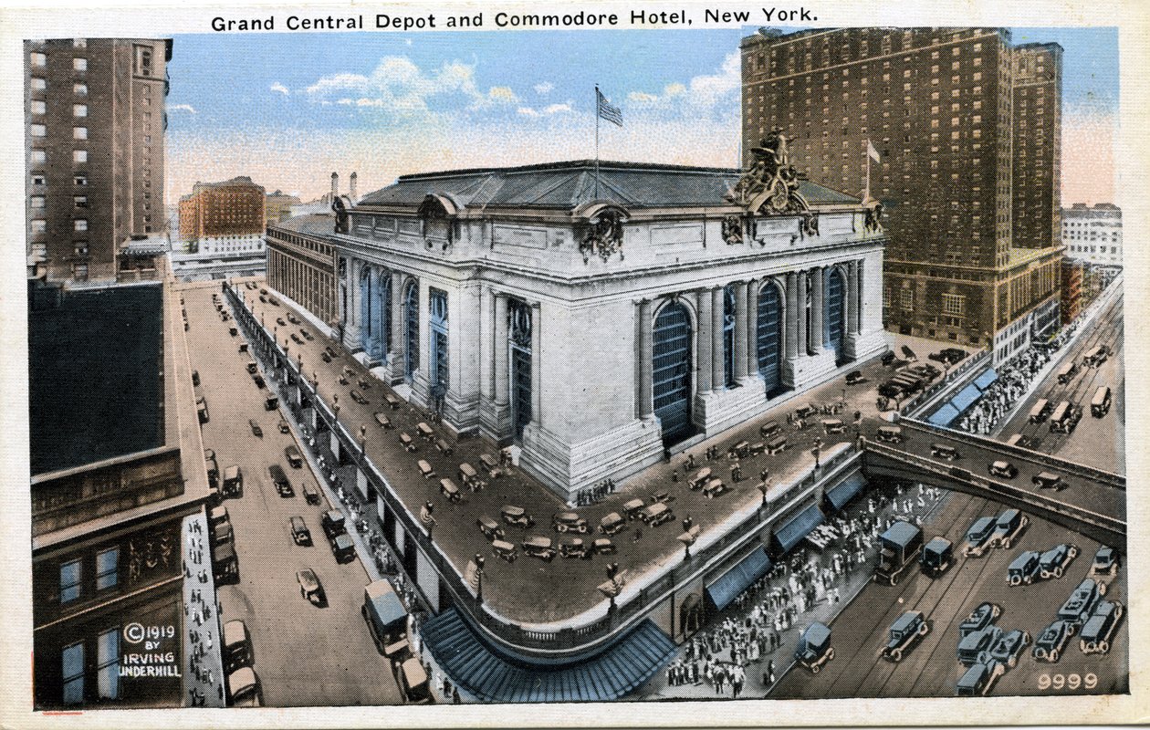 Grand Central Depot e Commodore Hotel, Nova Iorque de Unbekannter Künstler