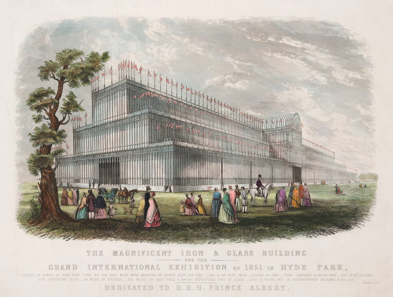 Grande Exposição 1851 O Palácio de Cristal, Londres de Unbekannt