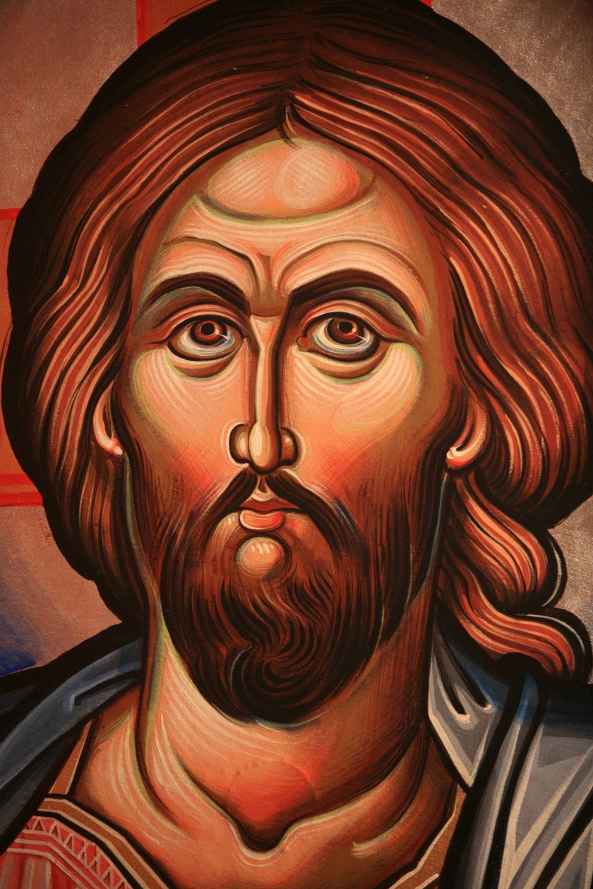 Ícone ortodoxo grego representando Cristo Thessalonique Grece de Unbekannt