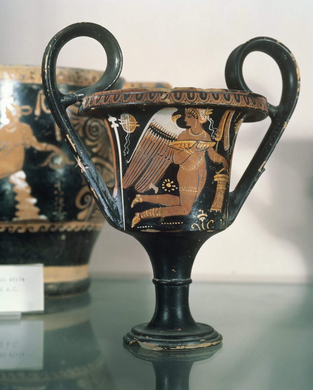 Vaso grego, representando uma figura alada, 350 a.C. de Unbekannt
