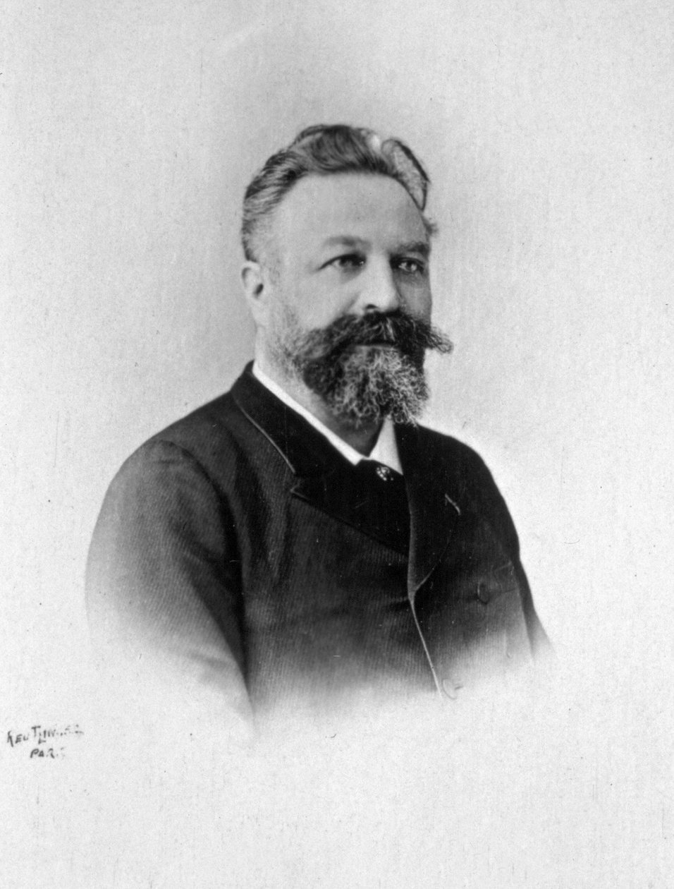 Retrato a meio corpo do músico francês Edouard Colonne de Unbekannter Künstler