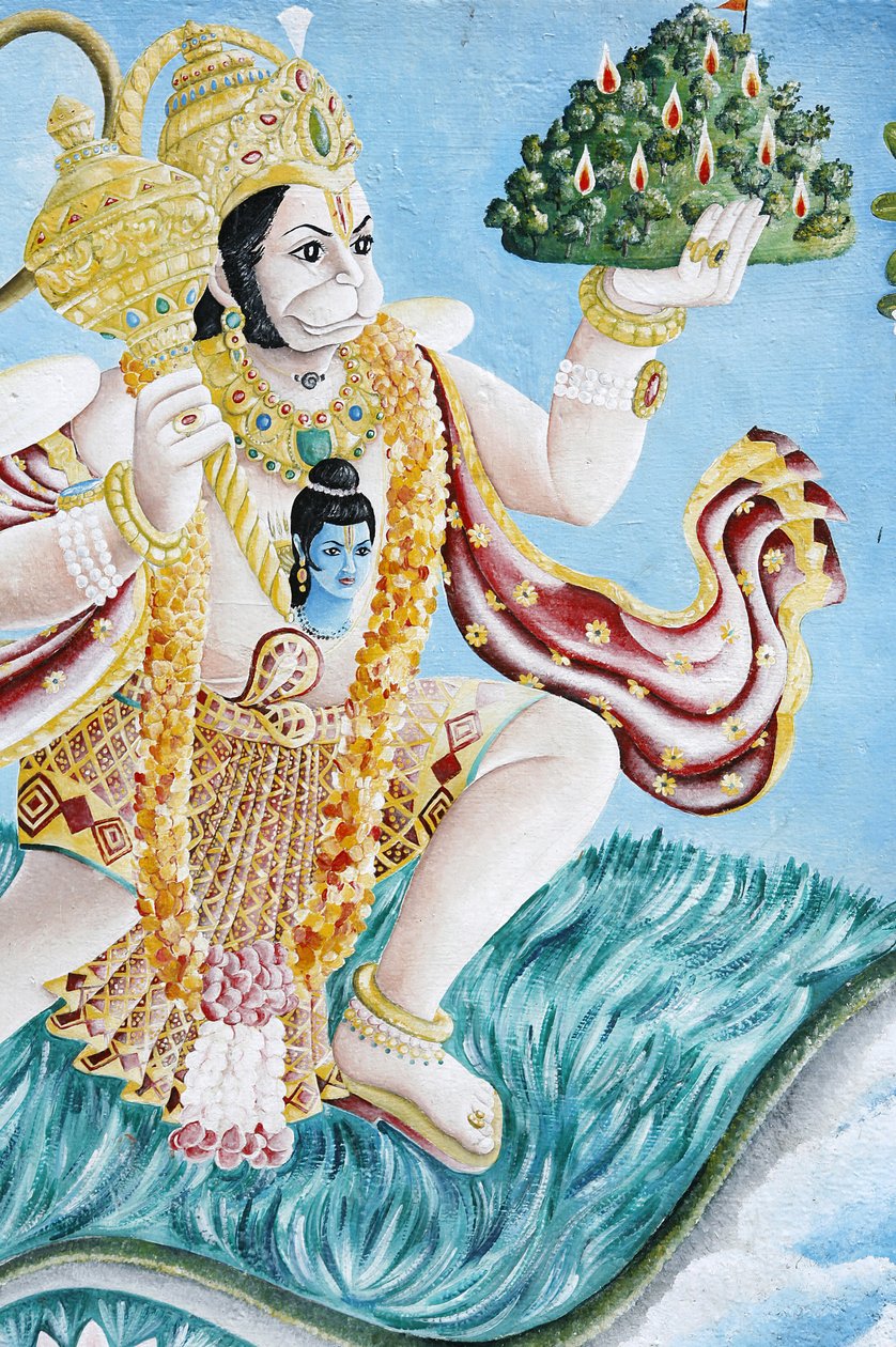 Deus macaco hanumano. Pashupatinah, Kathmandu, Nepal de Unbekannt