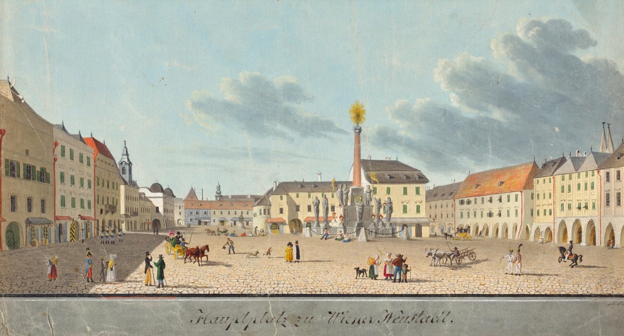 Praça principal de Wiener Neustadt de Unbekannter Künstler