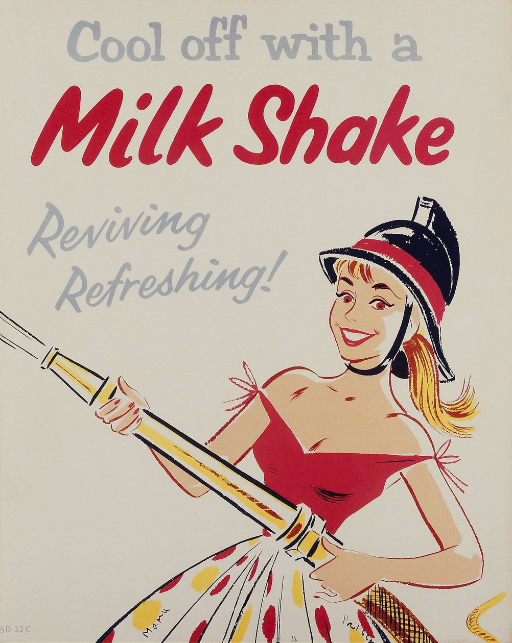 Educação para a Saúde ïCool off with a milk shake, poster de Unbekannt